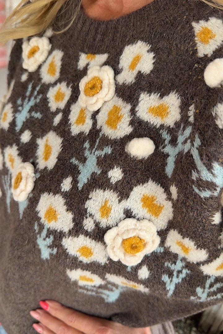 Daisy Daydream Knit Sweater