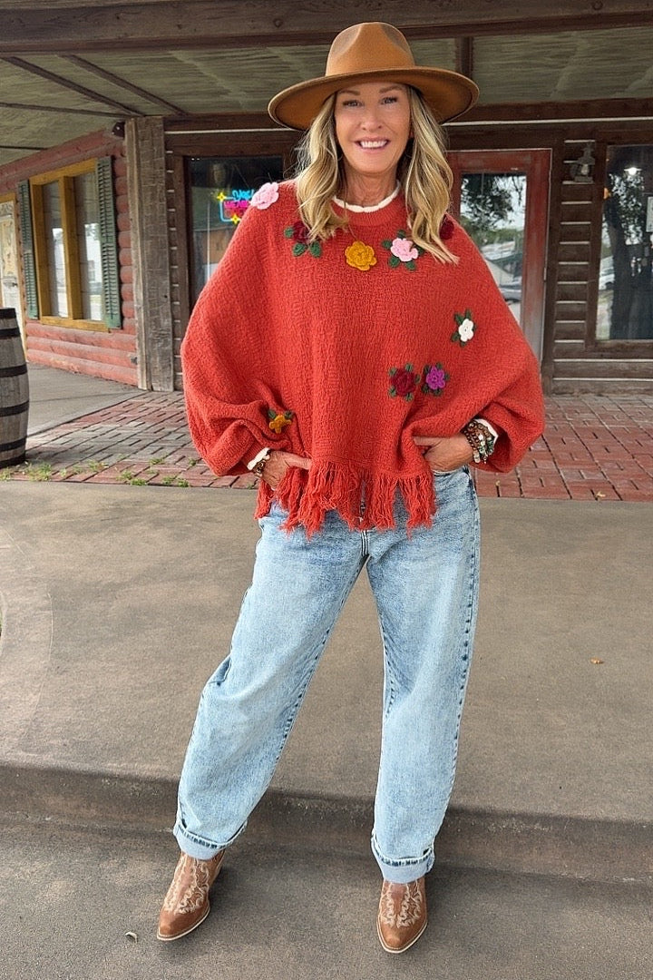 Spiced Chai Sweater Poncho
