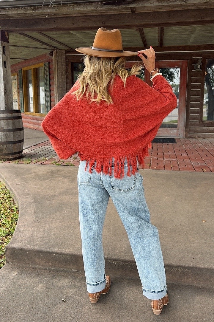 Spiced Chai Sweater Poncho