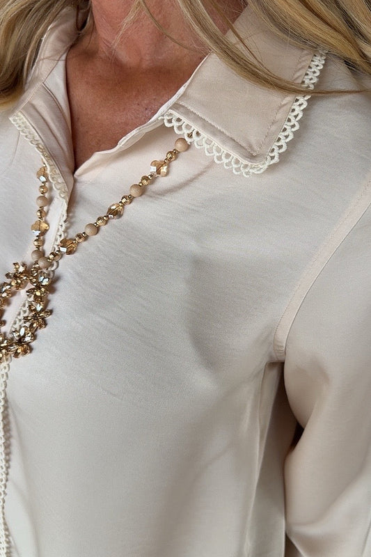 Champagne Elegance Blouse