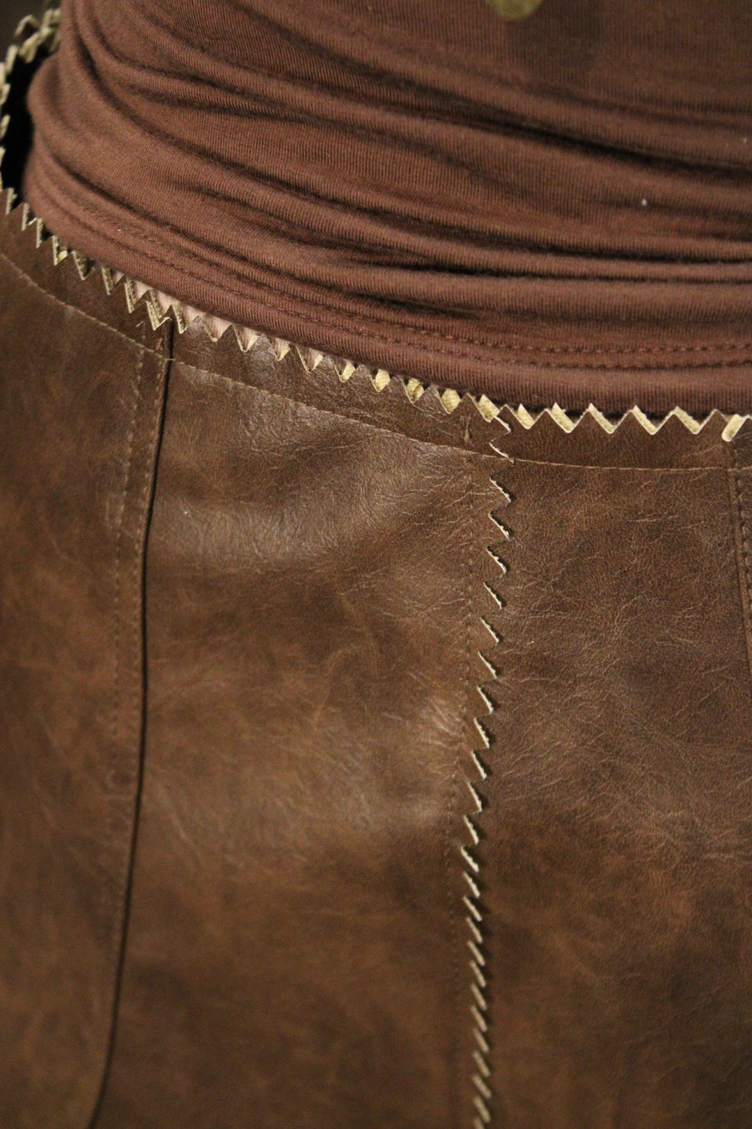 Copper Canyon Faux Leather Skirt