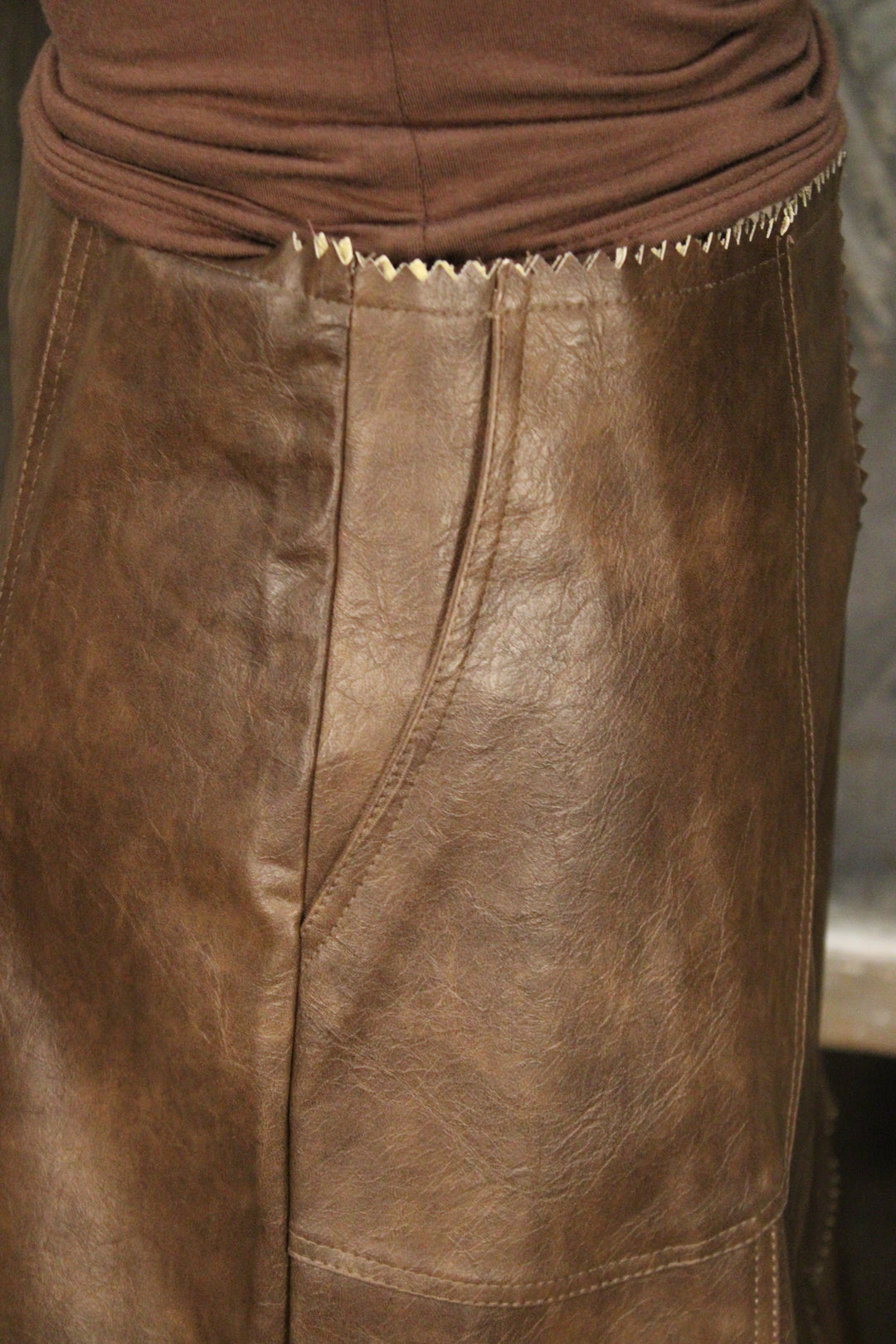 Copper Canyon Faux Leather Skirt