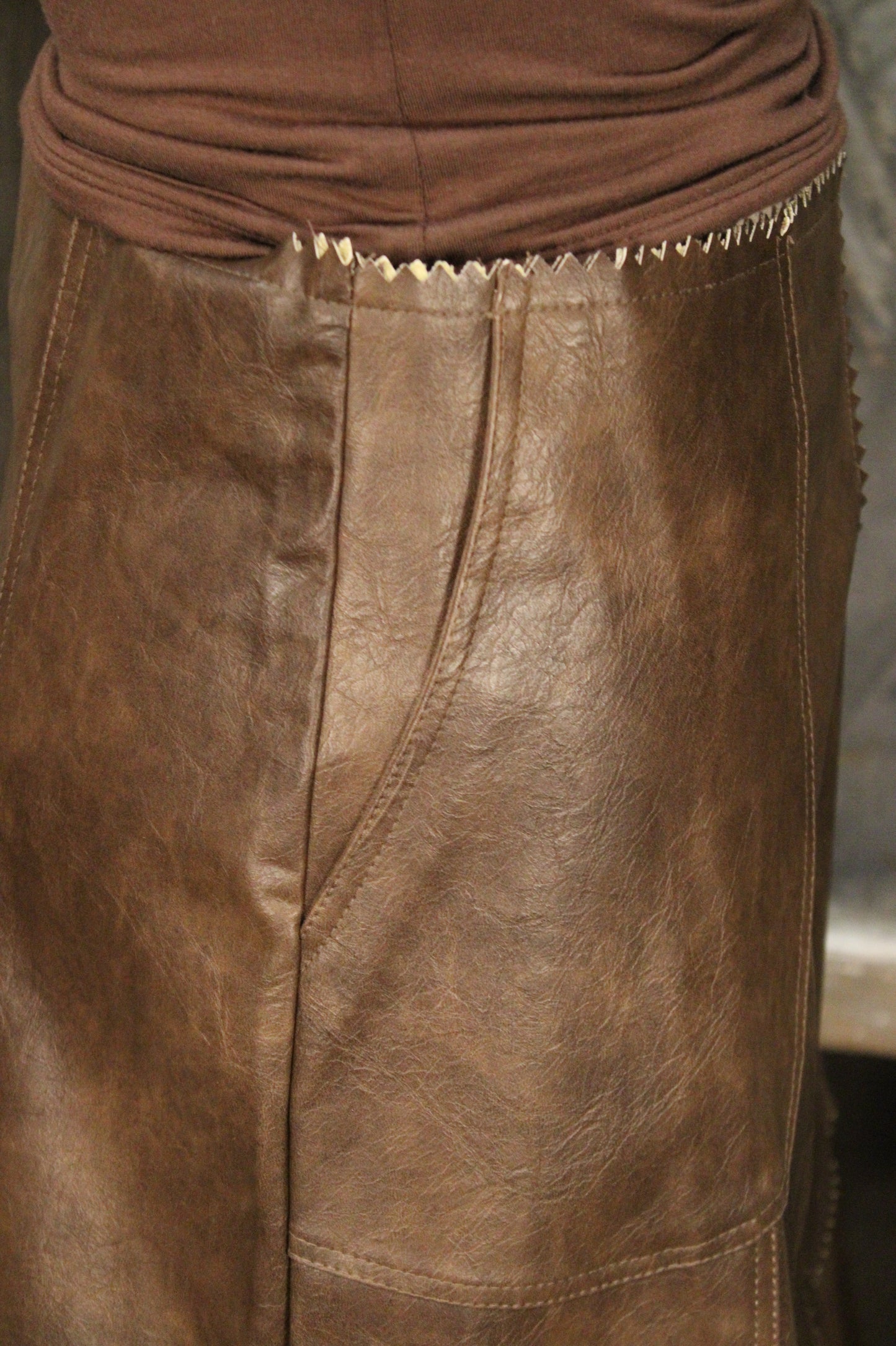 Copper Canyon Faux Leather Skirt