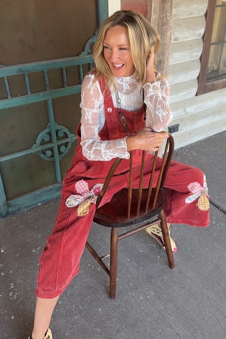 Spiced Apple Corduroy Overalls