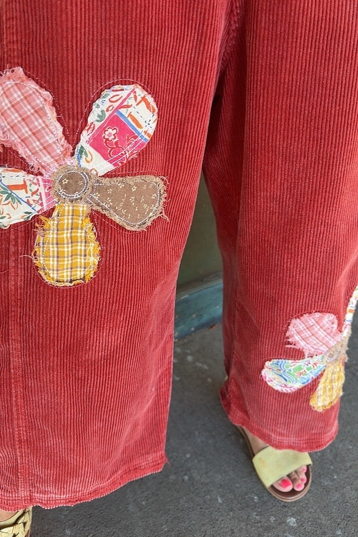 Spiced Apple Corduroy Overalls