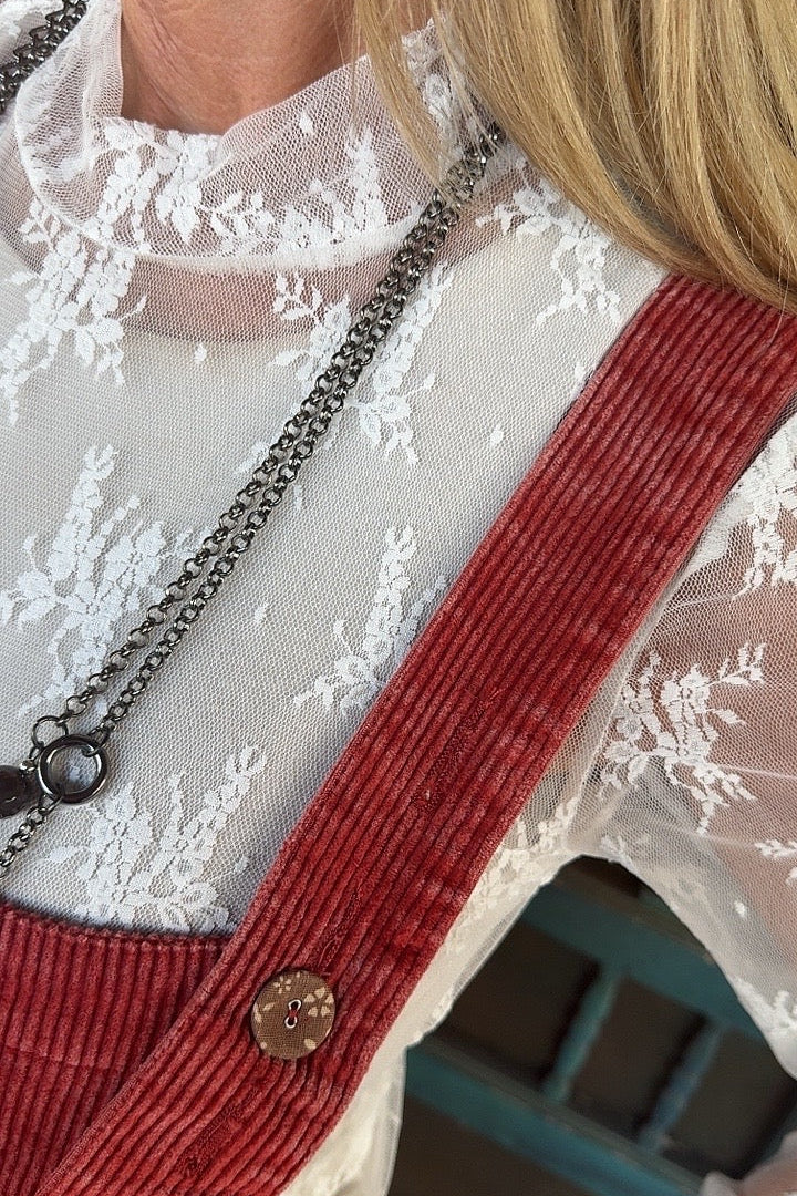 Whispering Lace Blouse In White