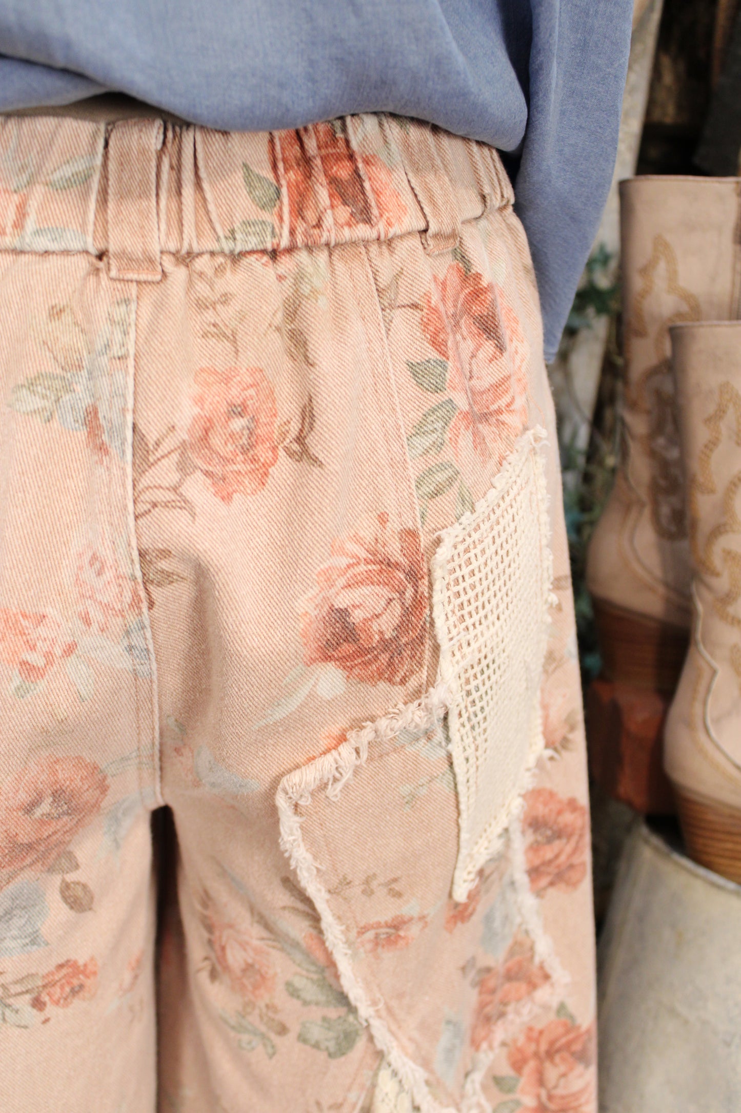 Petals And Lace Jeans