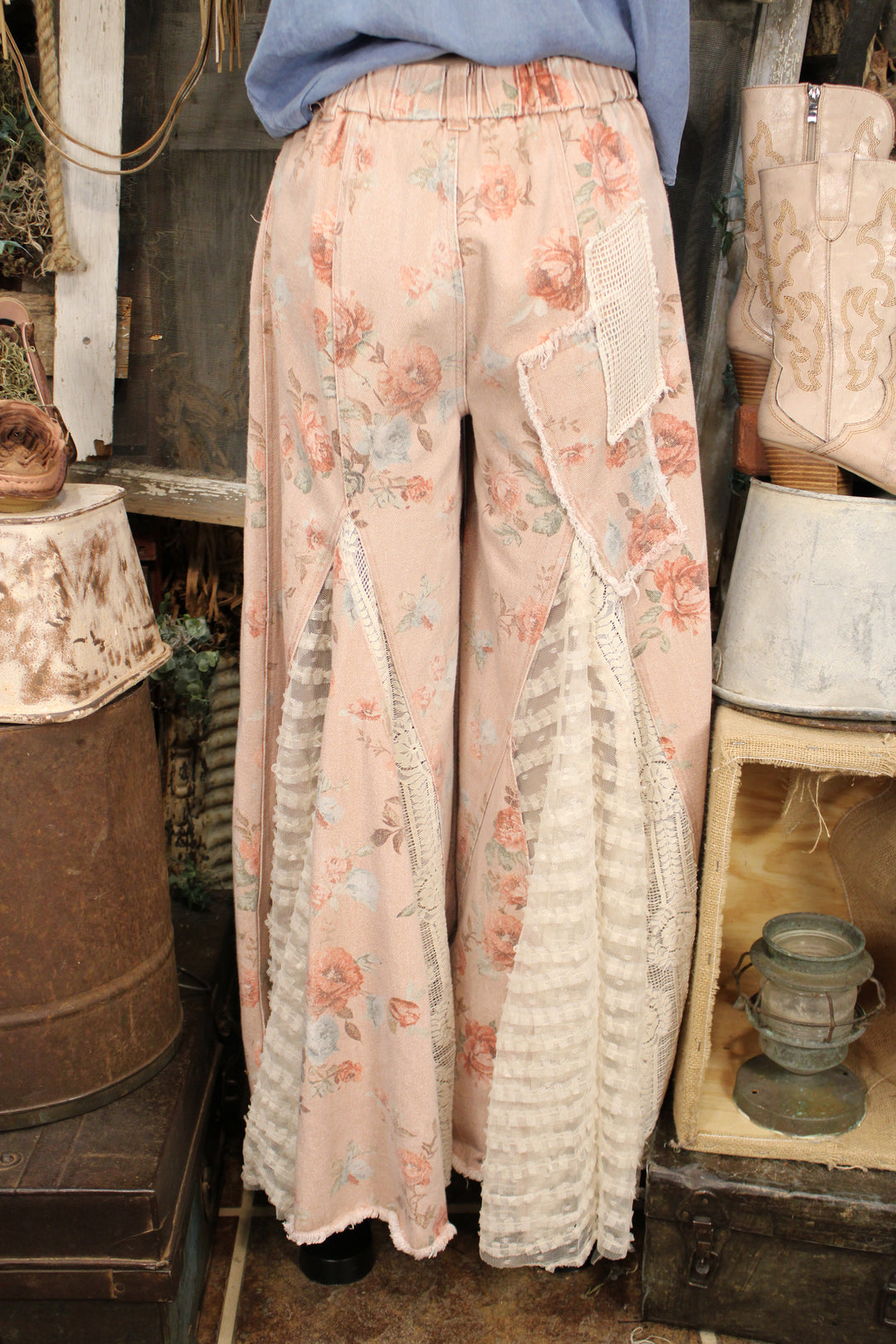 Petals And Lace Jeans