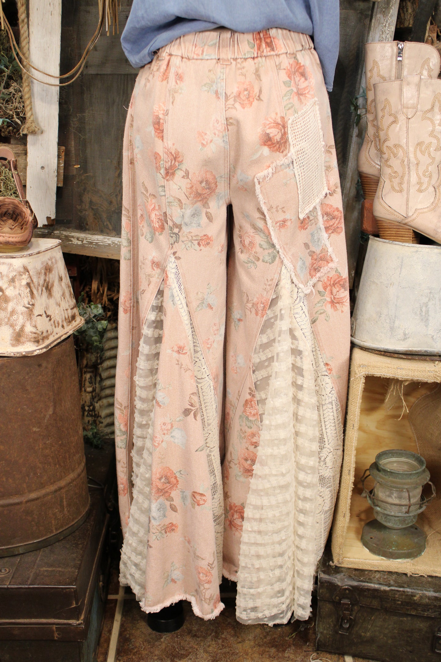 Petals And Lace Jeans