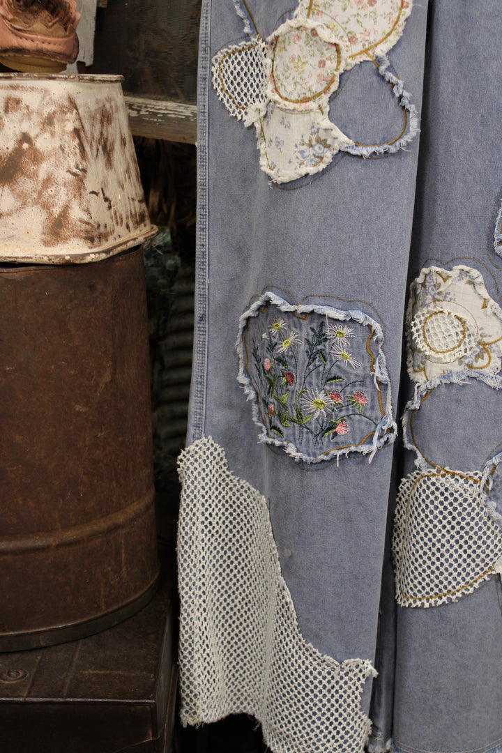Meadow Stitch Denim Overalls