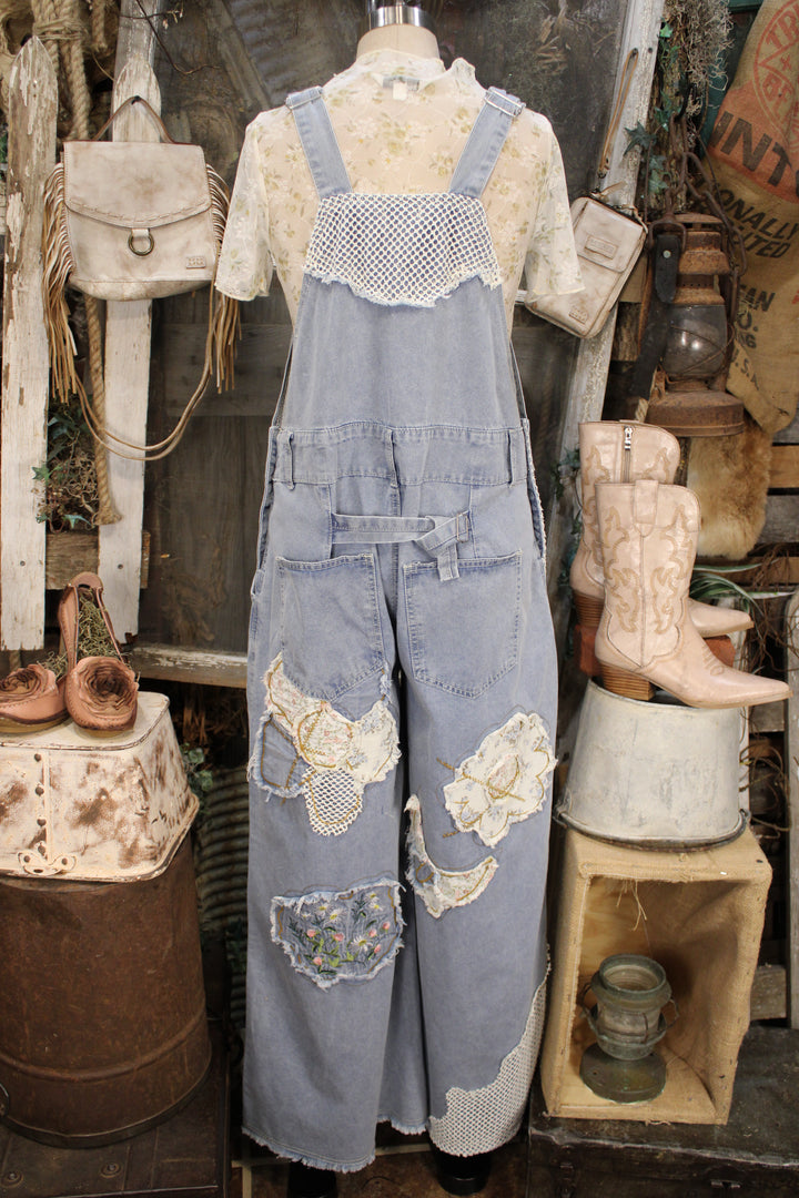 Meadow Stitch Denim Overalls