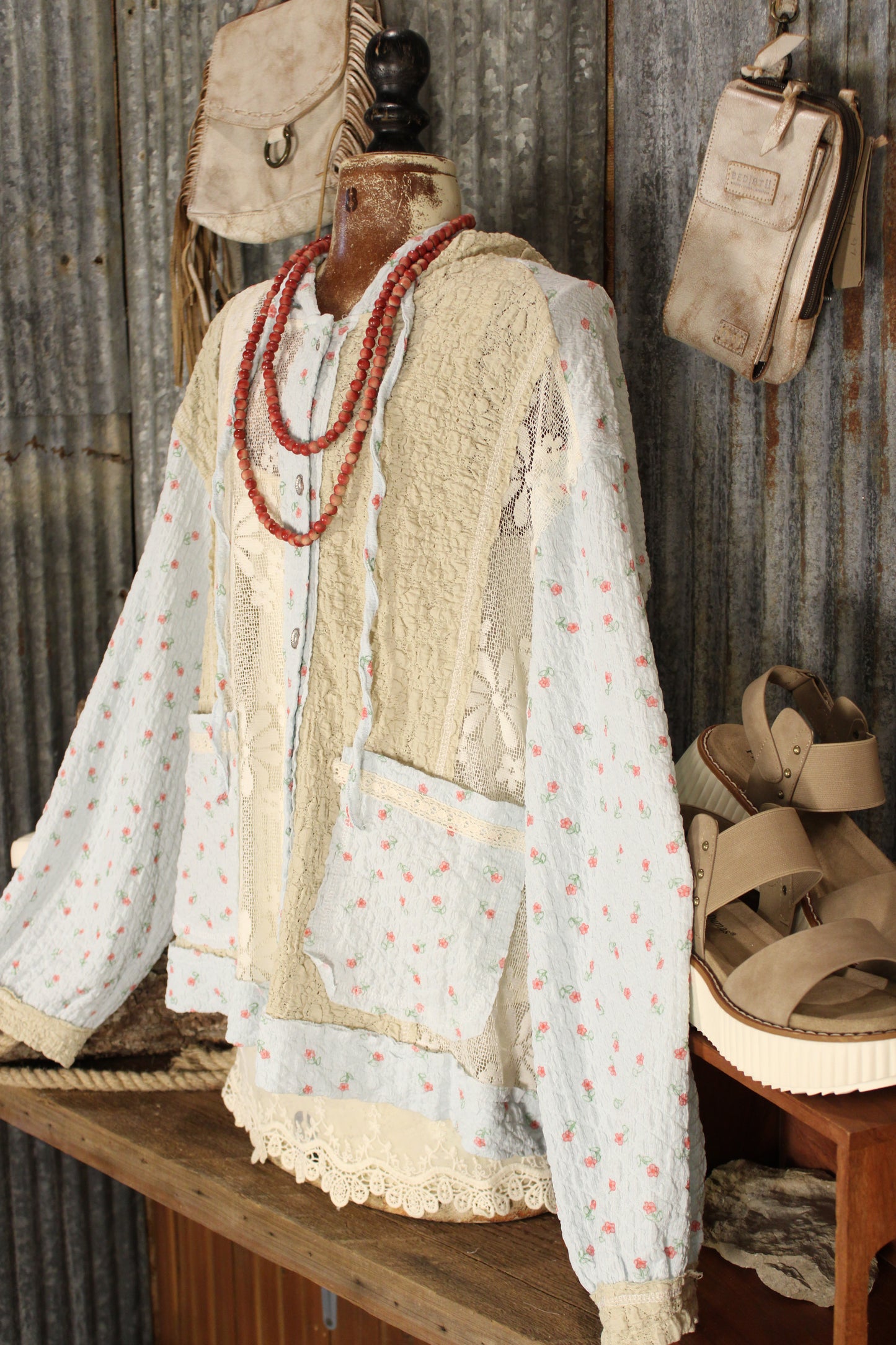 Petals And Lace Hooded Jacket