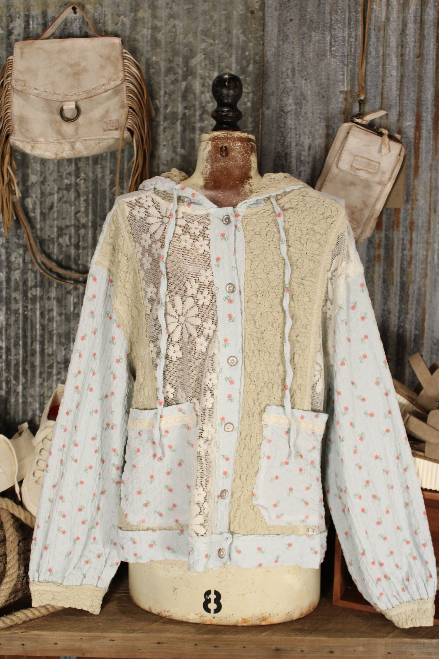 Petals And Lace Hooded Jacket