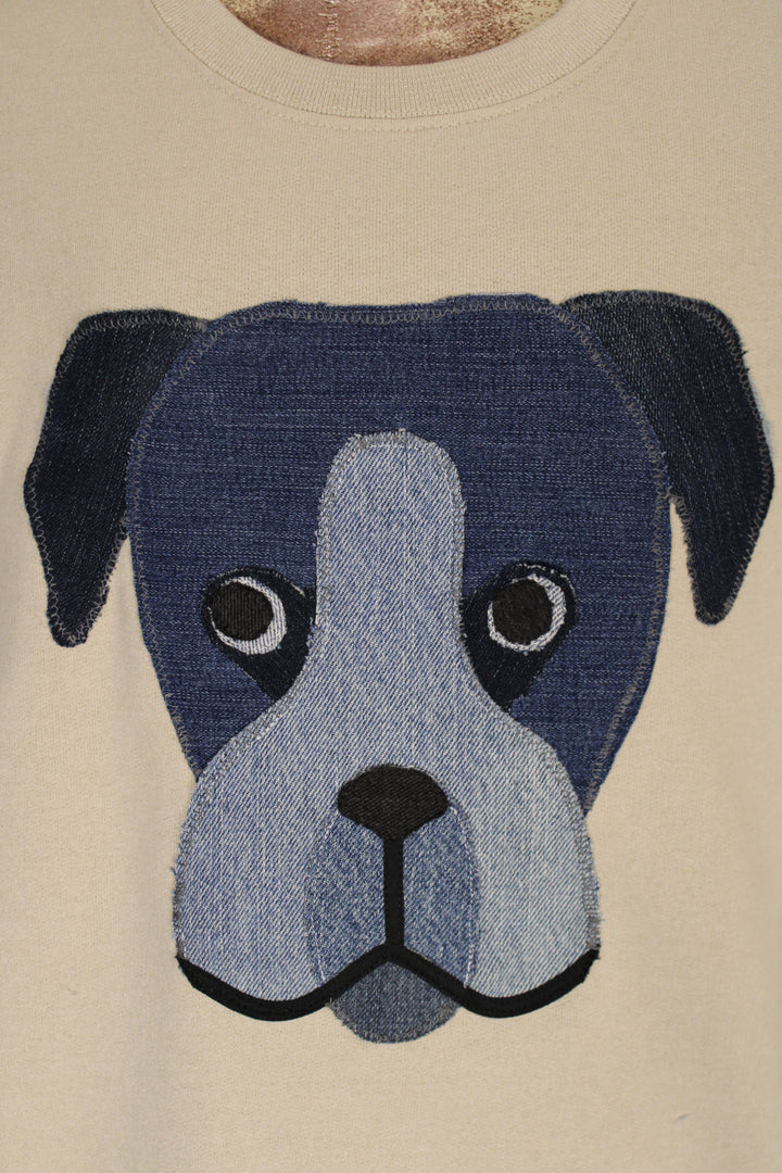 FGO Boxer Buddy Handmade Applique Sweatshirt