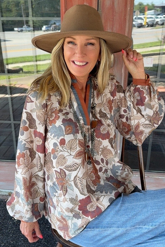 Chestnut Charm Blouse