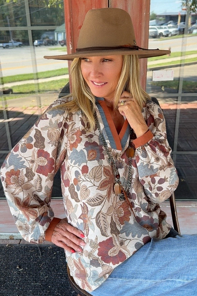 Chestnut Charm Blouse