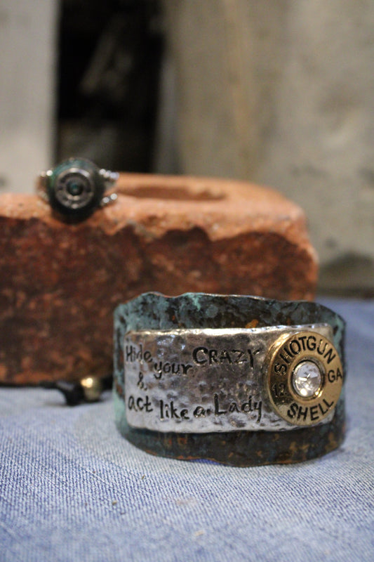Hide Your Crazy Turquoise Cuff Bracelet