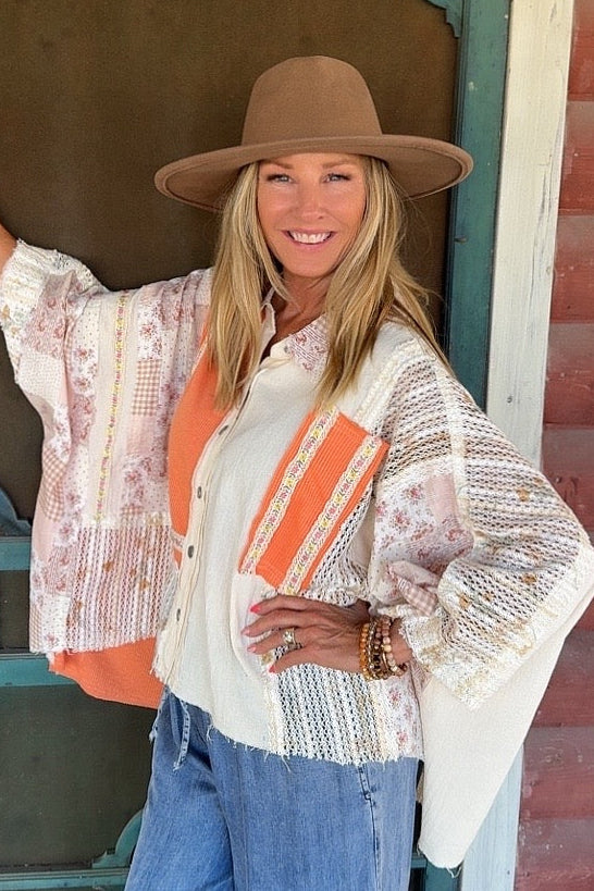 Georgia Breeze Oversized Cotton Top
