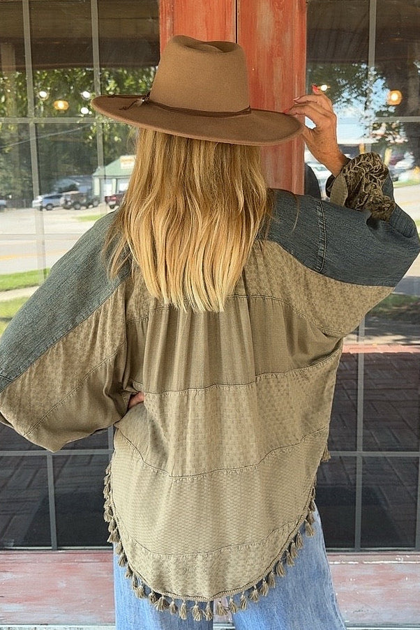 Denim & Dusk Top