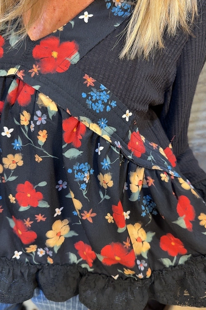 Scarlet Bloom Blouse