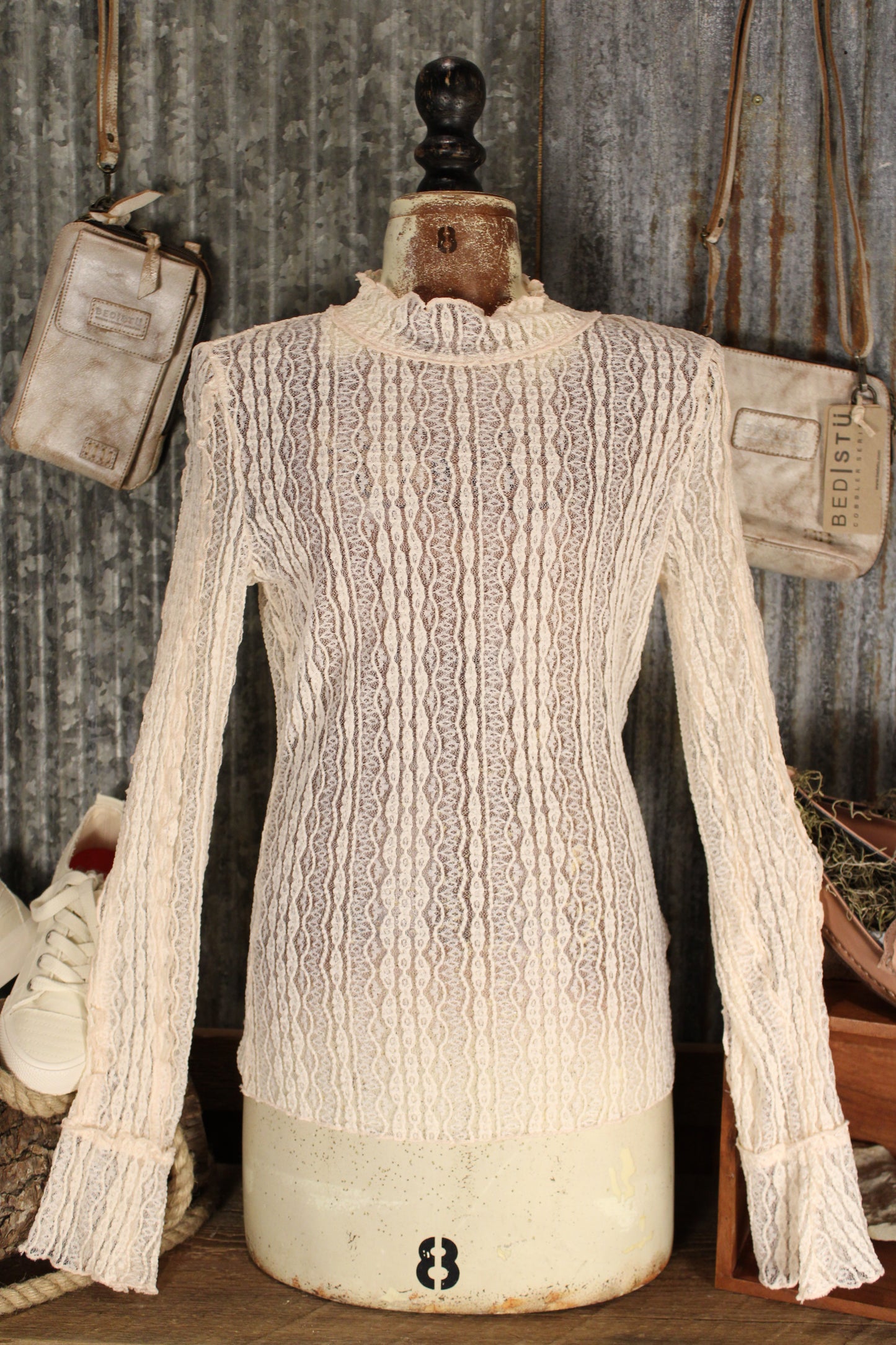 Vintage Veil Cream Lace Top