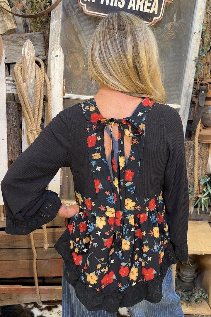 Scarlet Bloom Blouse