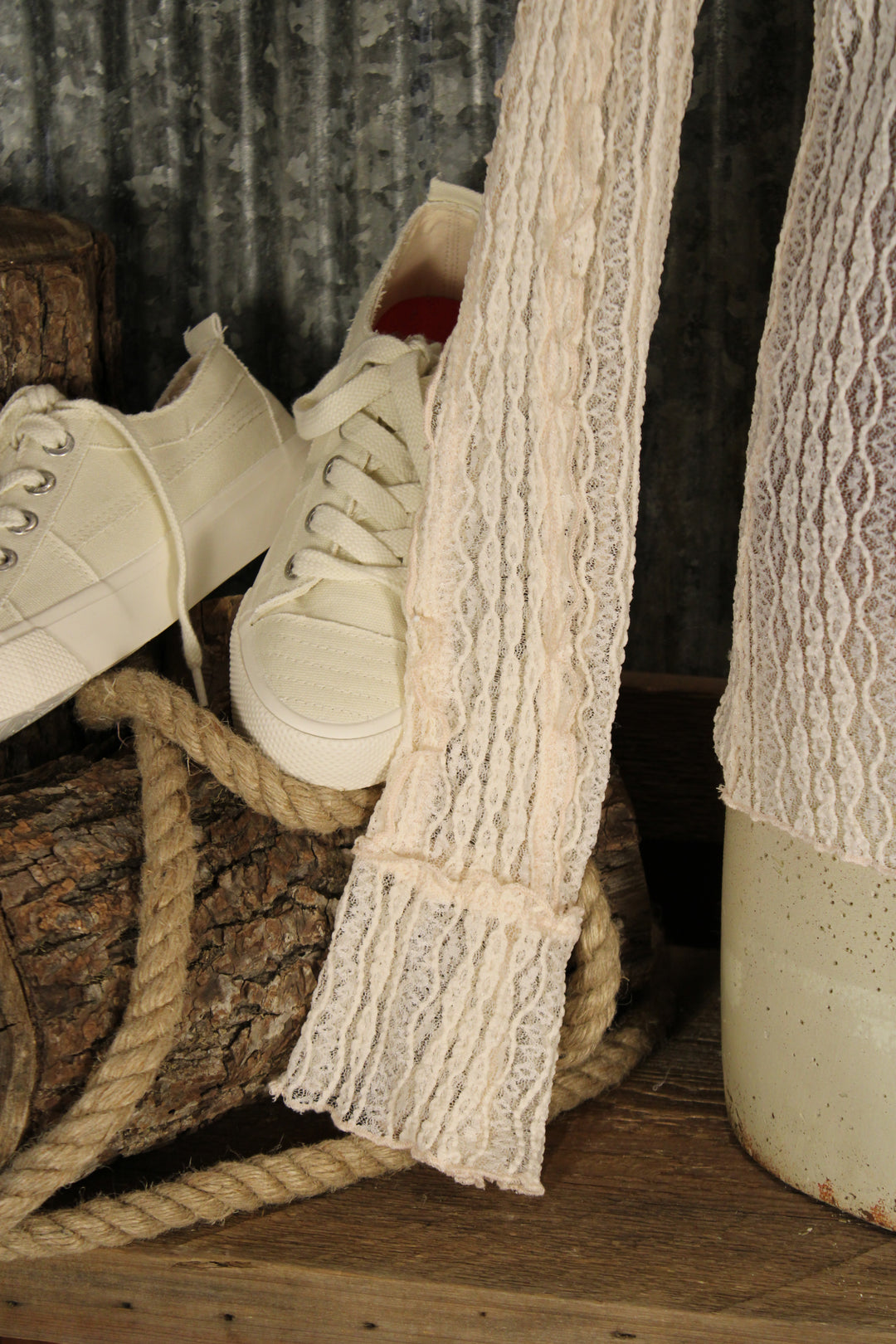 Vintage Veil Cream Lace Top