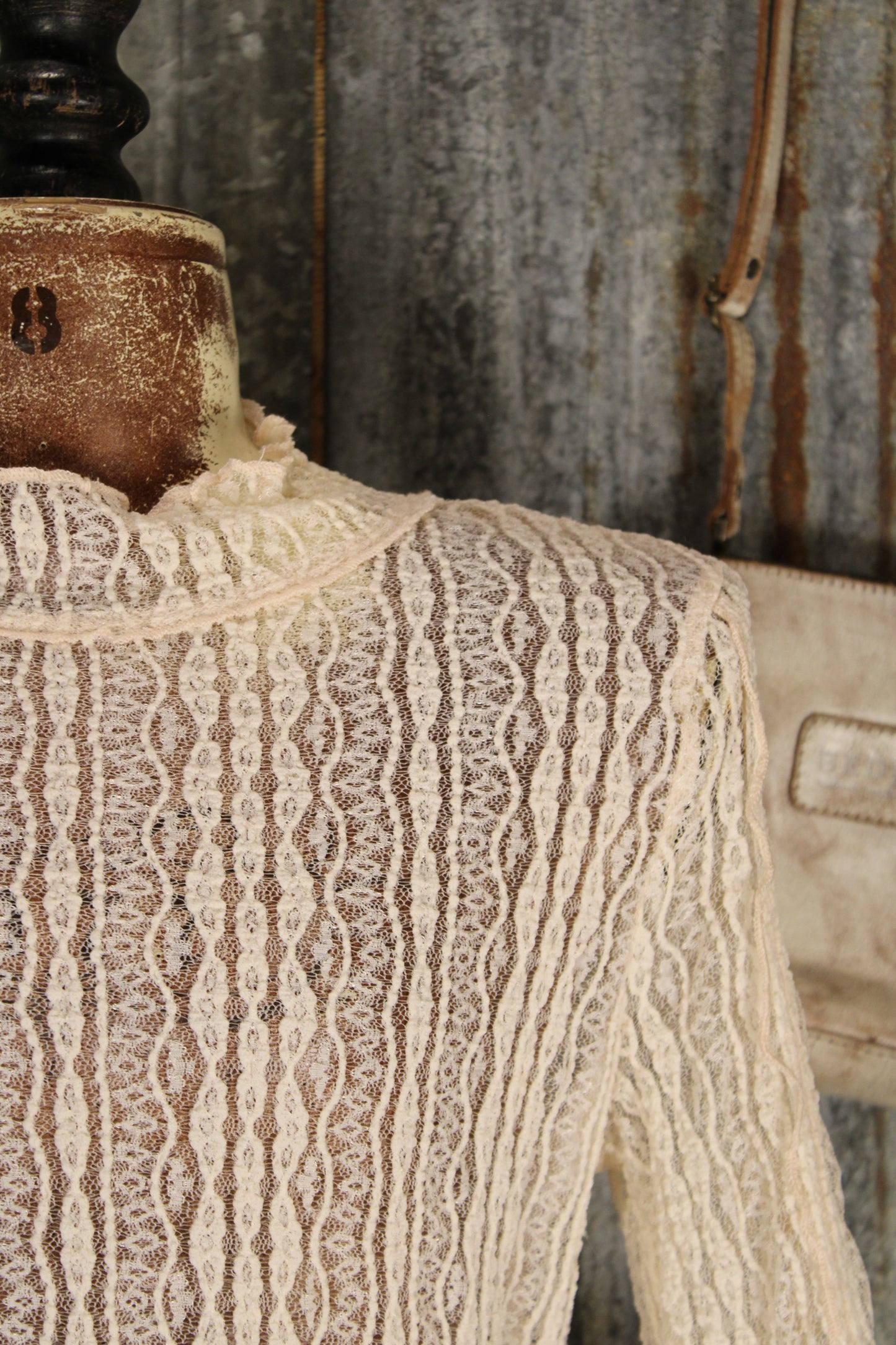 Vintage Veil Cream Lace Top