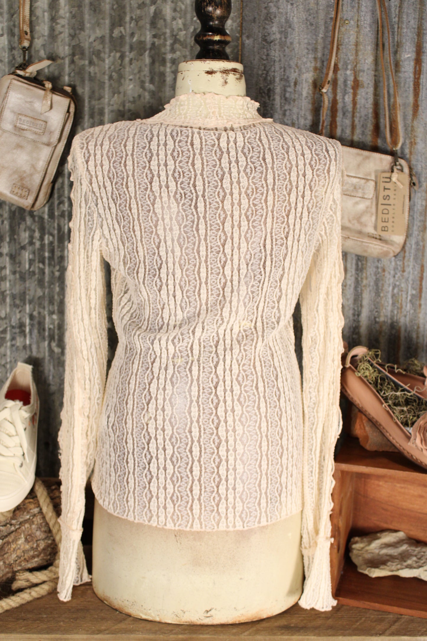 Vintage Veil Cream Lace Top