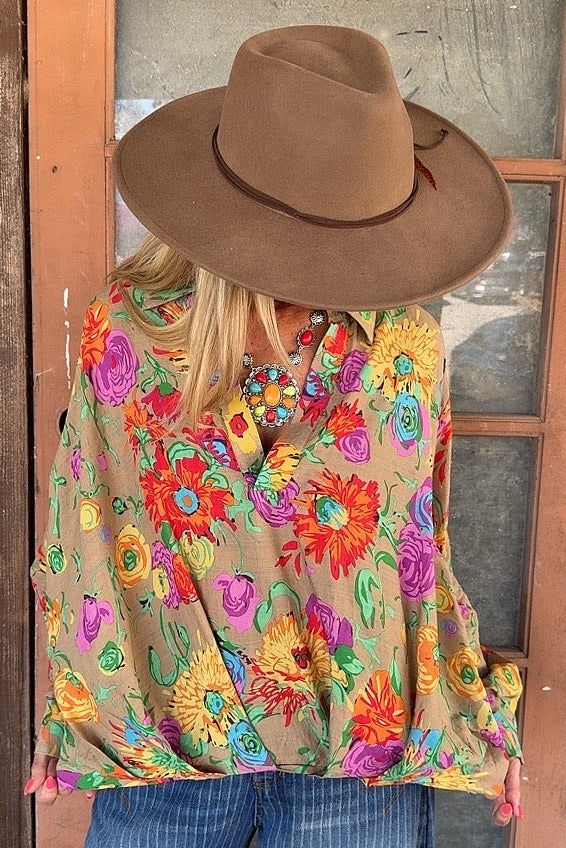 Vibrant Earth Blouse