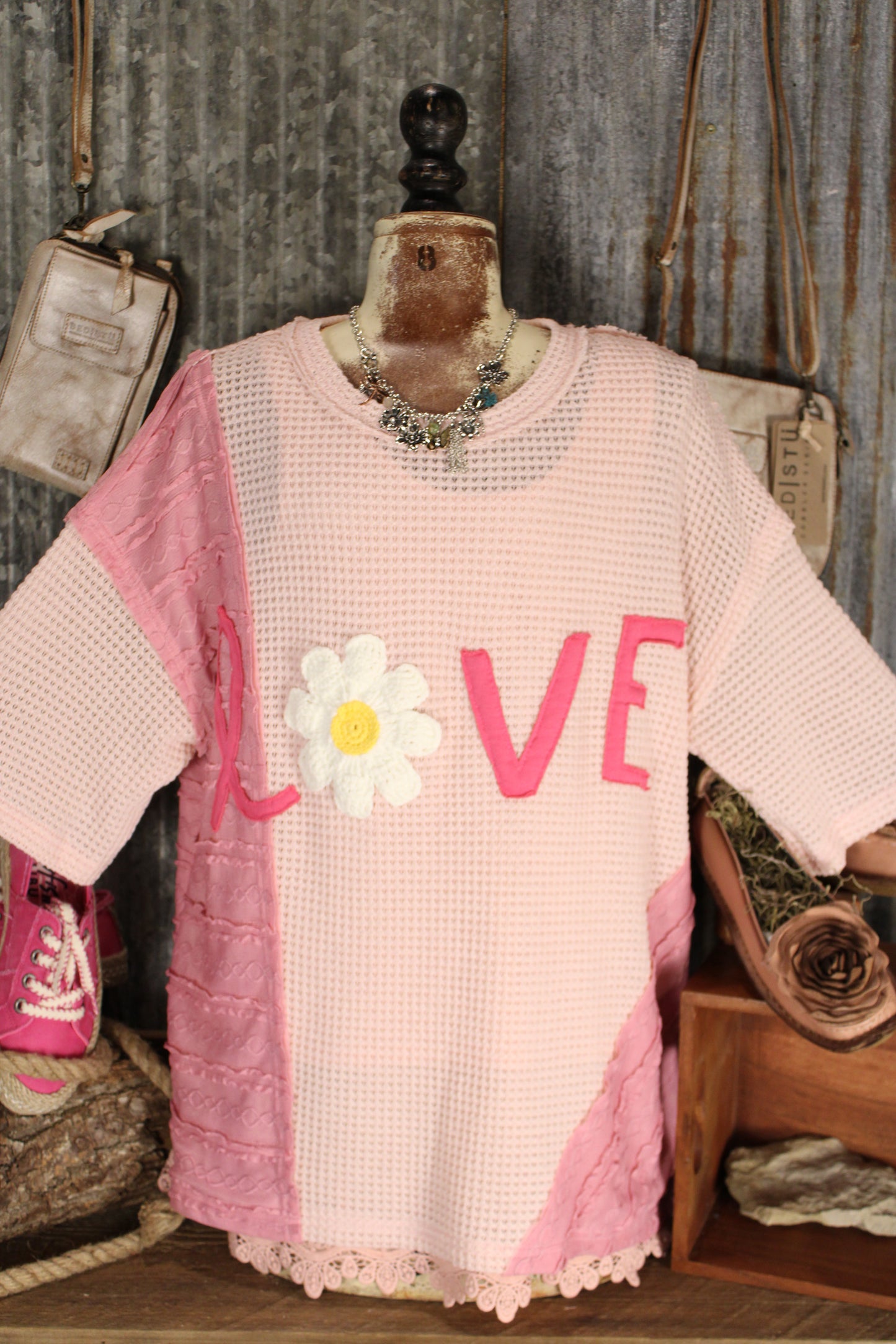 Daisy Love Candy Pink Blouse