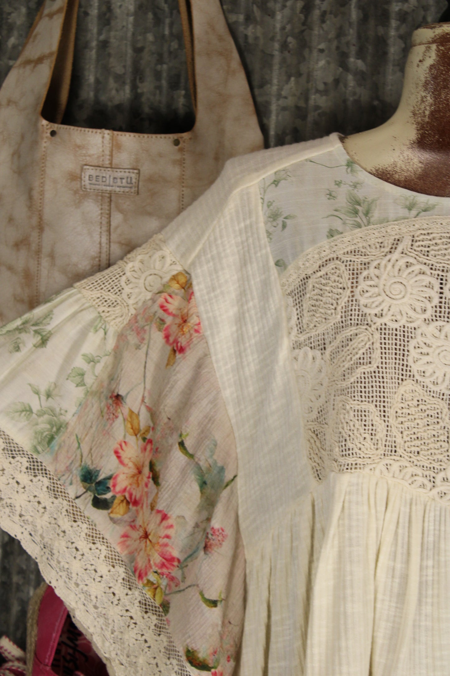 Cottage Floral Flutter Blouse