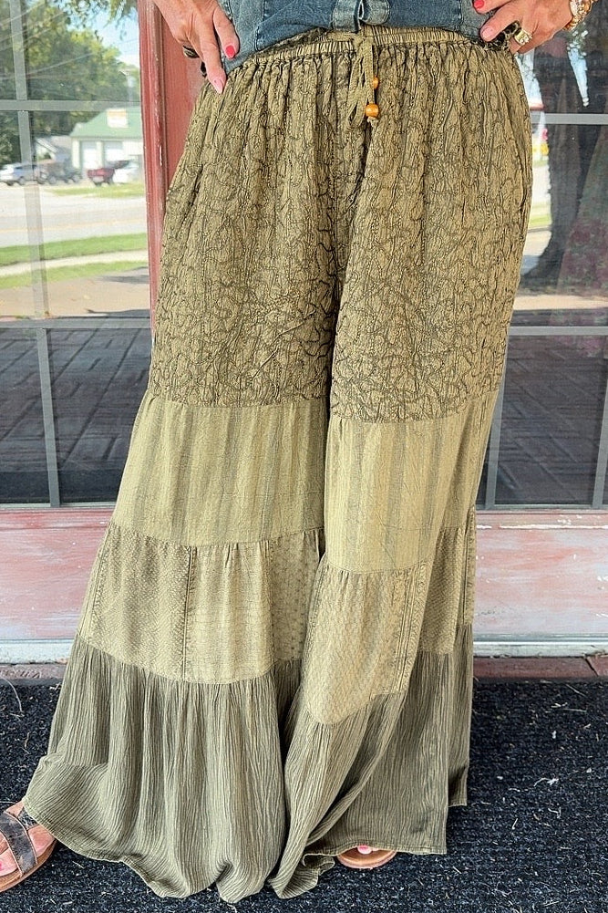 Patchwork Meadow Gravel Pants