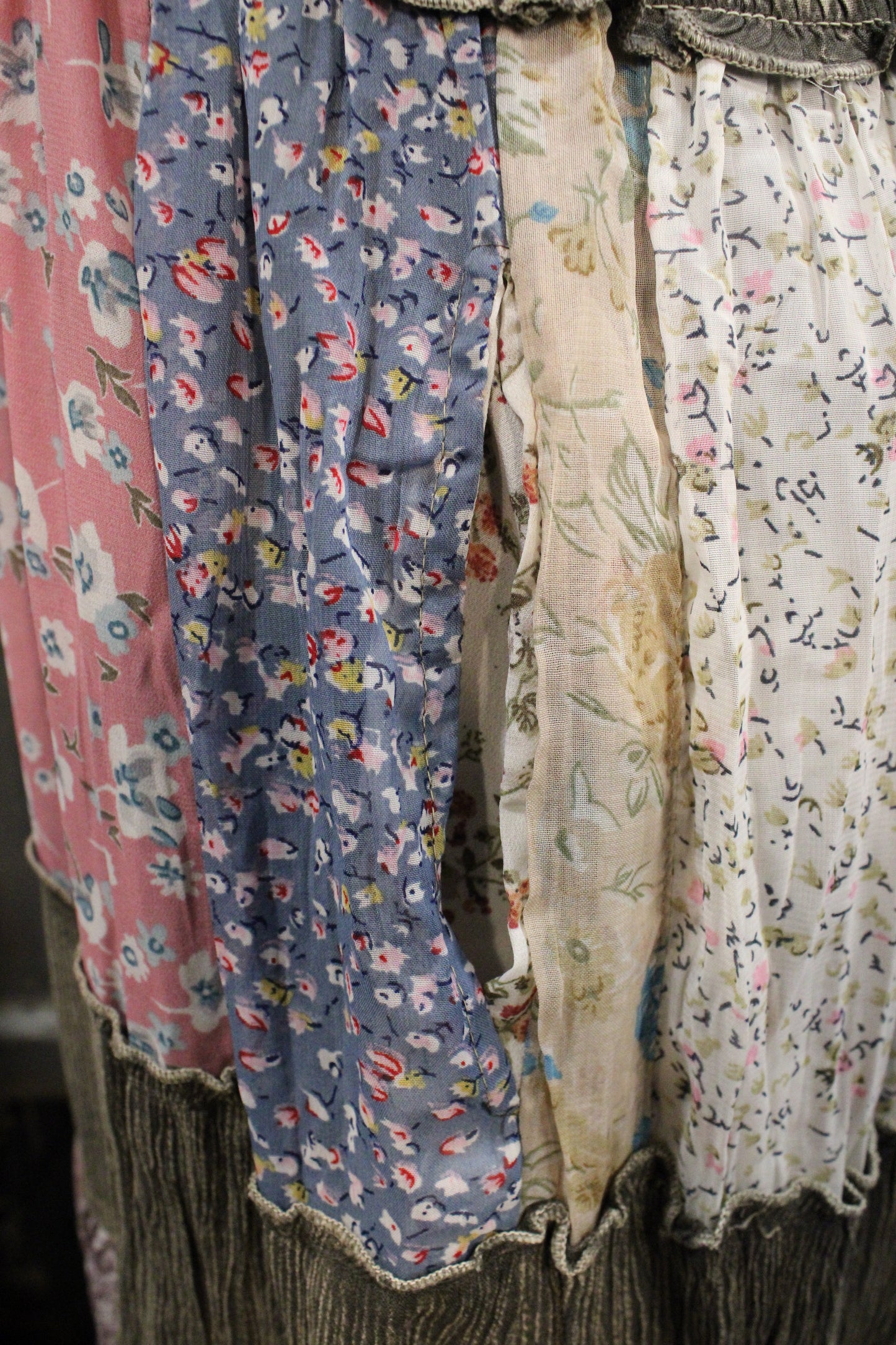 Mismatched Mindy Gravel Patched Maxi Dress