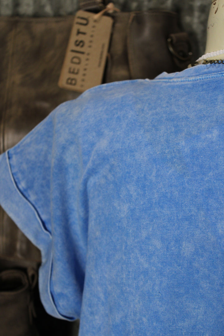 Cloud Soft Sky Blue Cotton Top