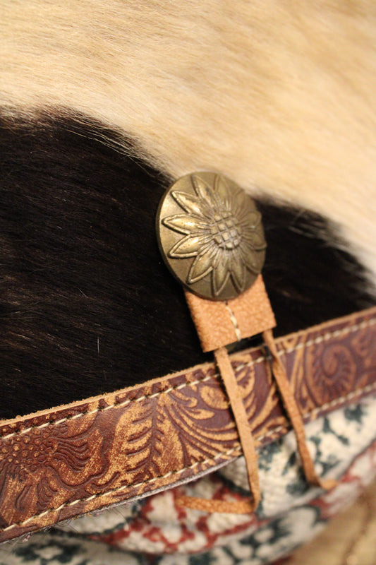 Cowgirl Cutie Backpack Upcycled Canvas Bag