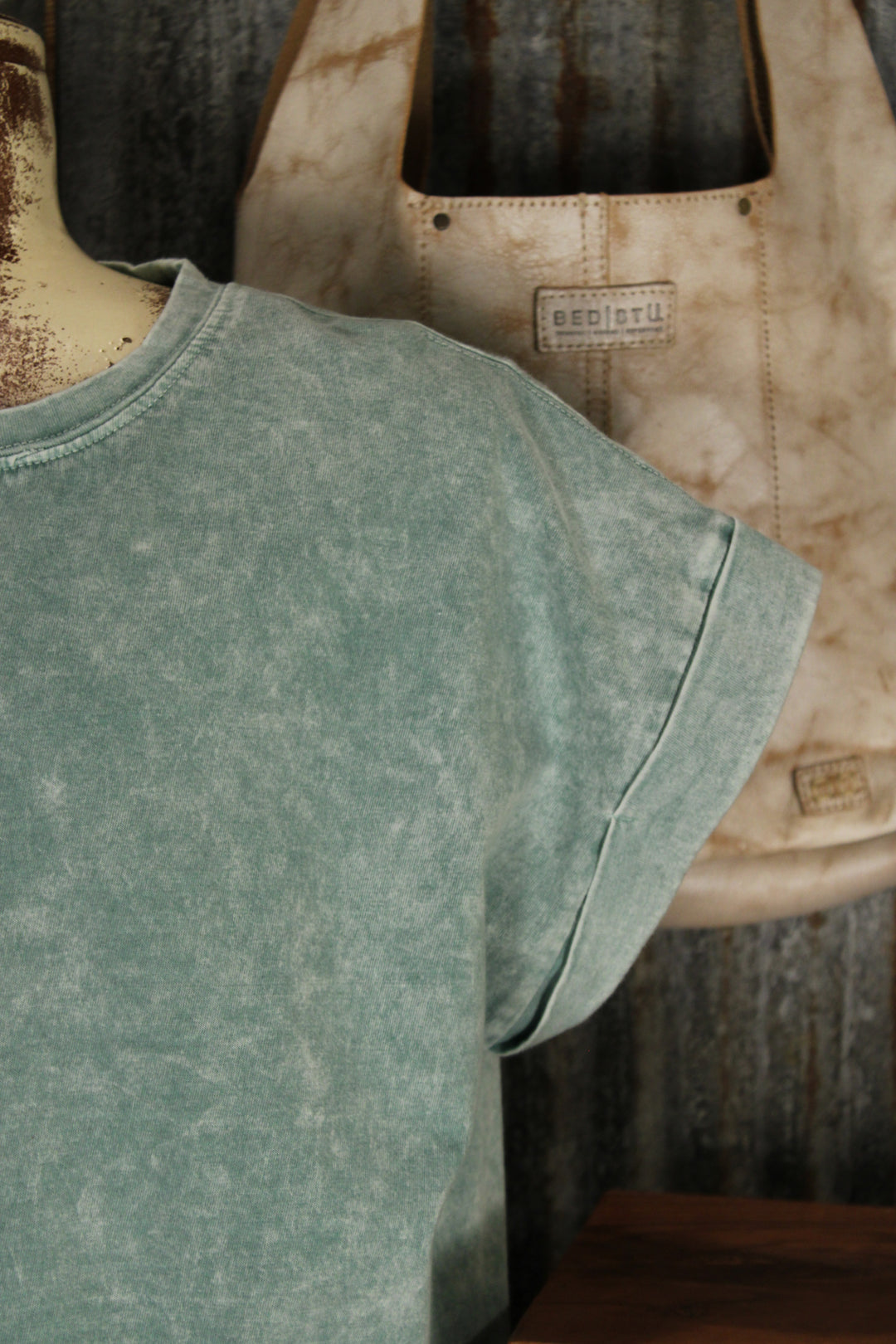 Cloud Soft Seafoam Green Cotton Top