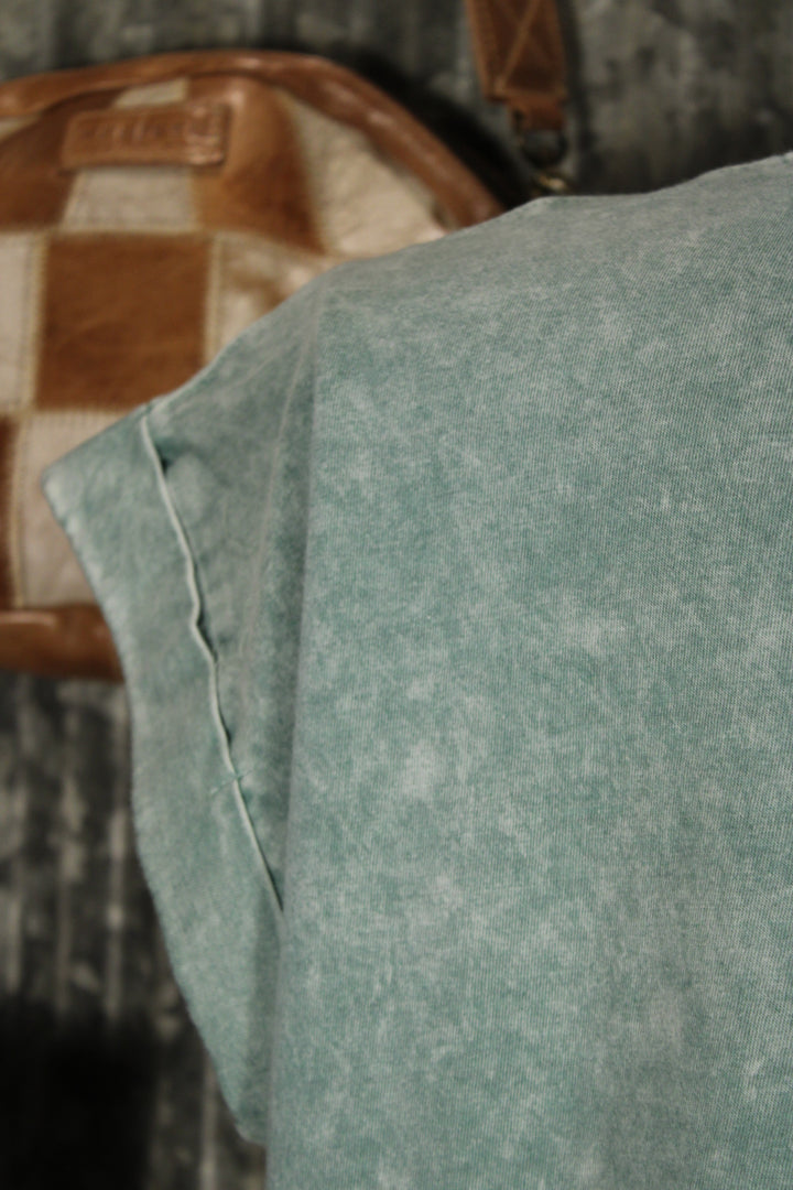 Cloud Soft Seafoam Green Cotton Top