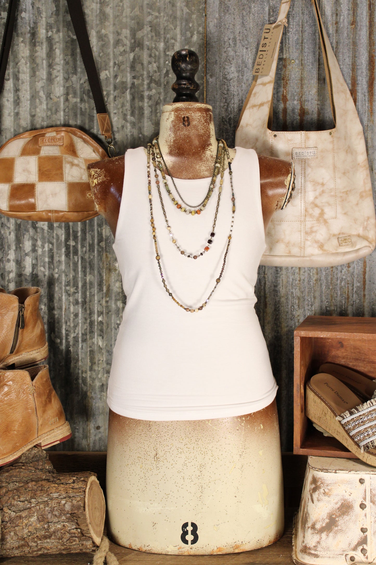 Velora White Tank Top