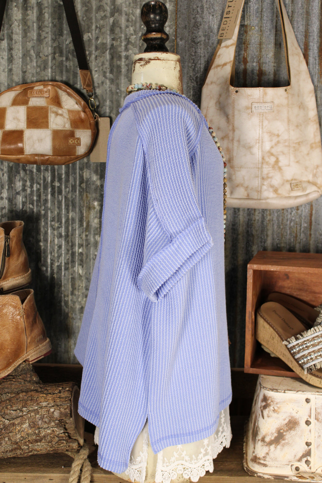 Easy Knit Cornflower Blue Top