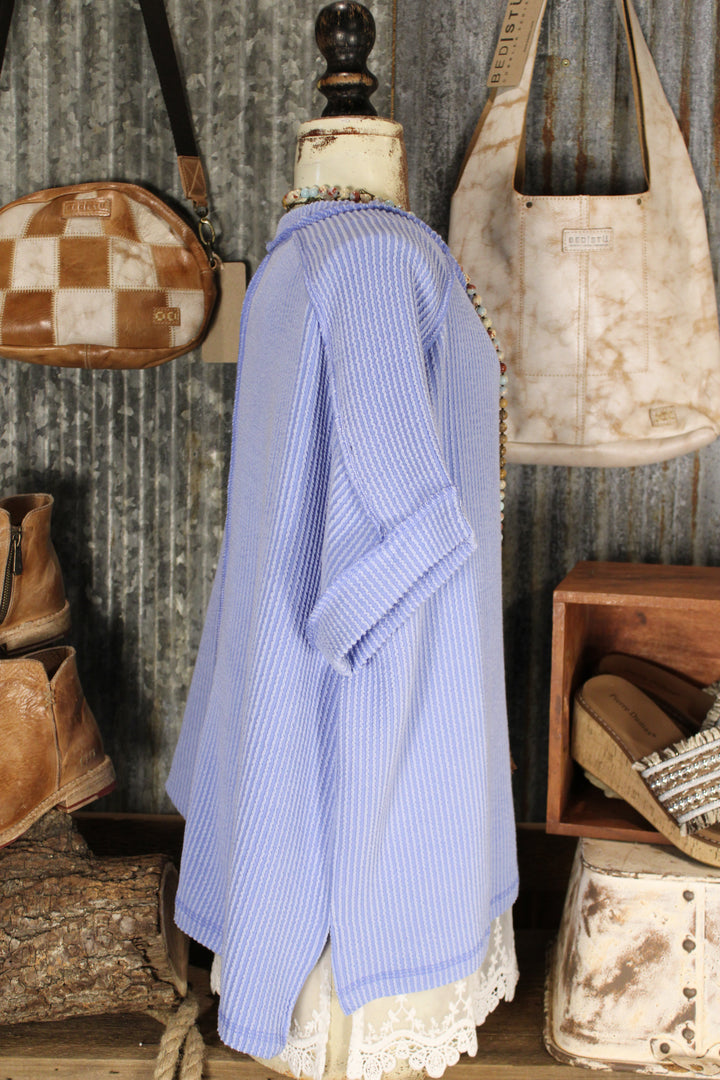 Easy Knit Cornflower Blue Top