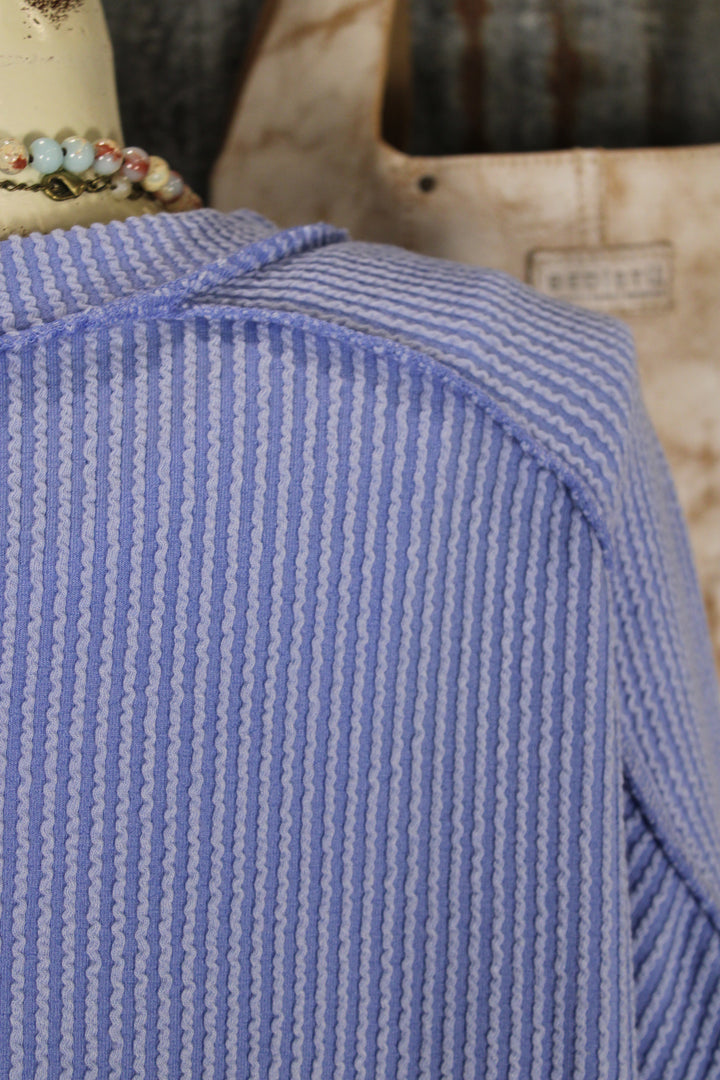 Easy Knit Cornflower Blue Top