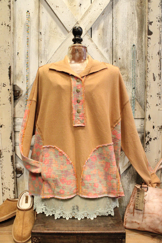 Boho Camel Sweatshirt