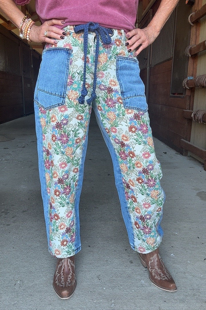 Riverside Flora Barrel Jeans