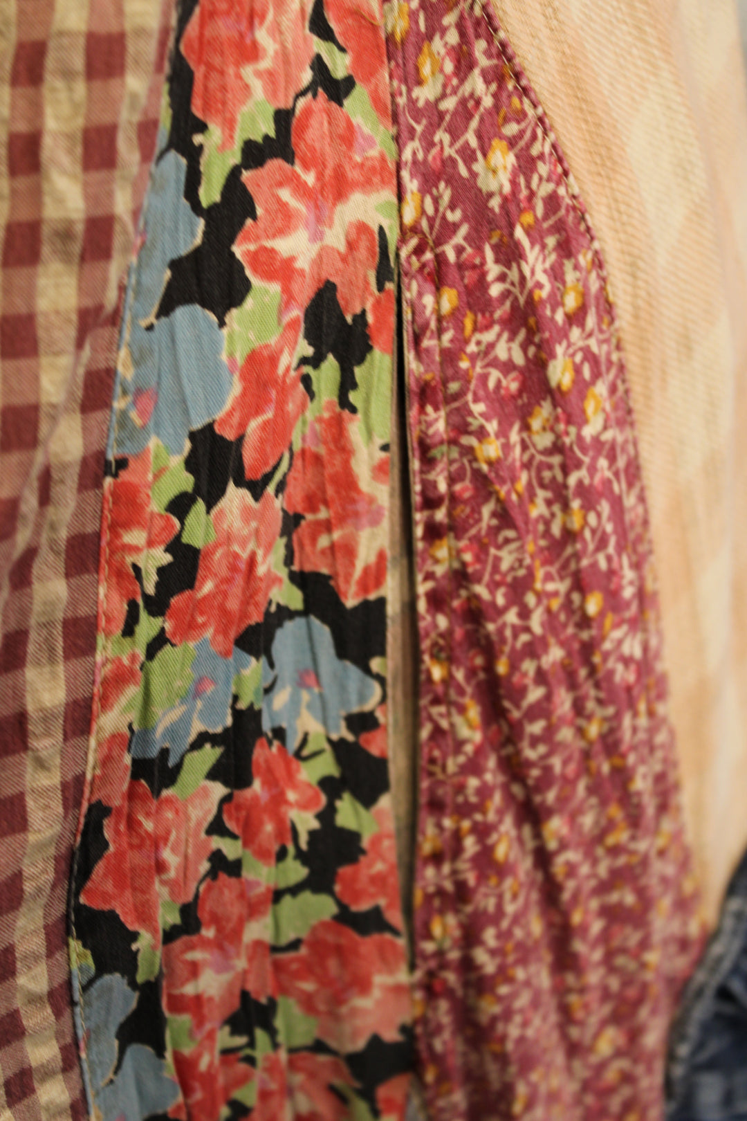 Dungaree Denim Patchwork Dress