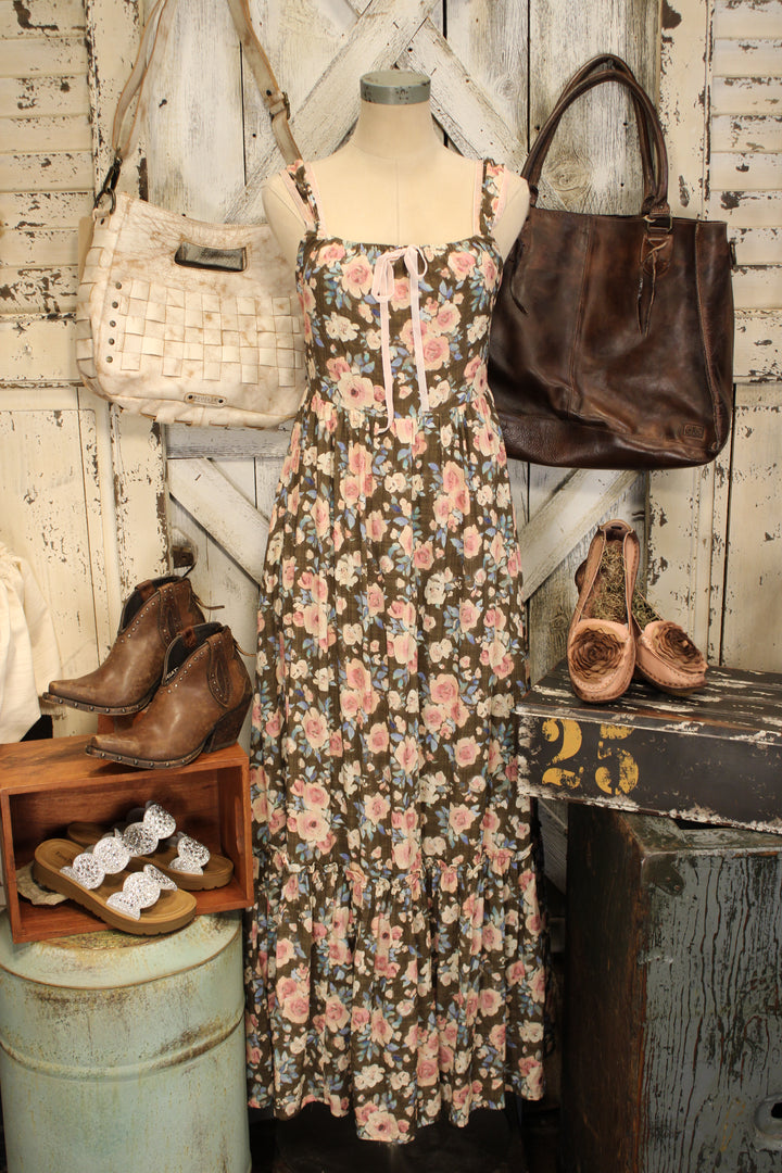 Prairie Rose Mocha Dress