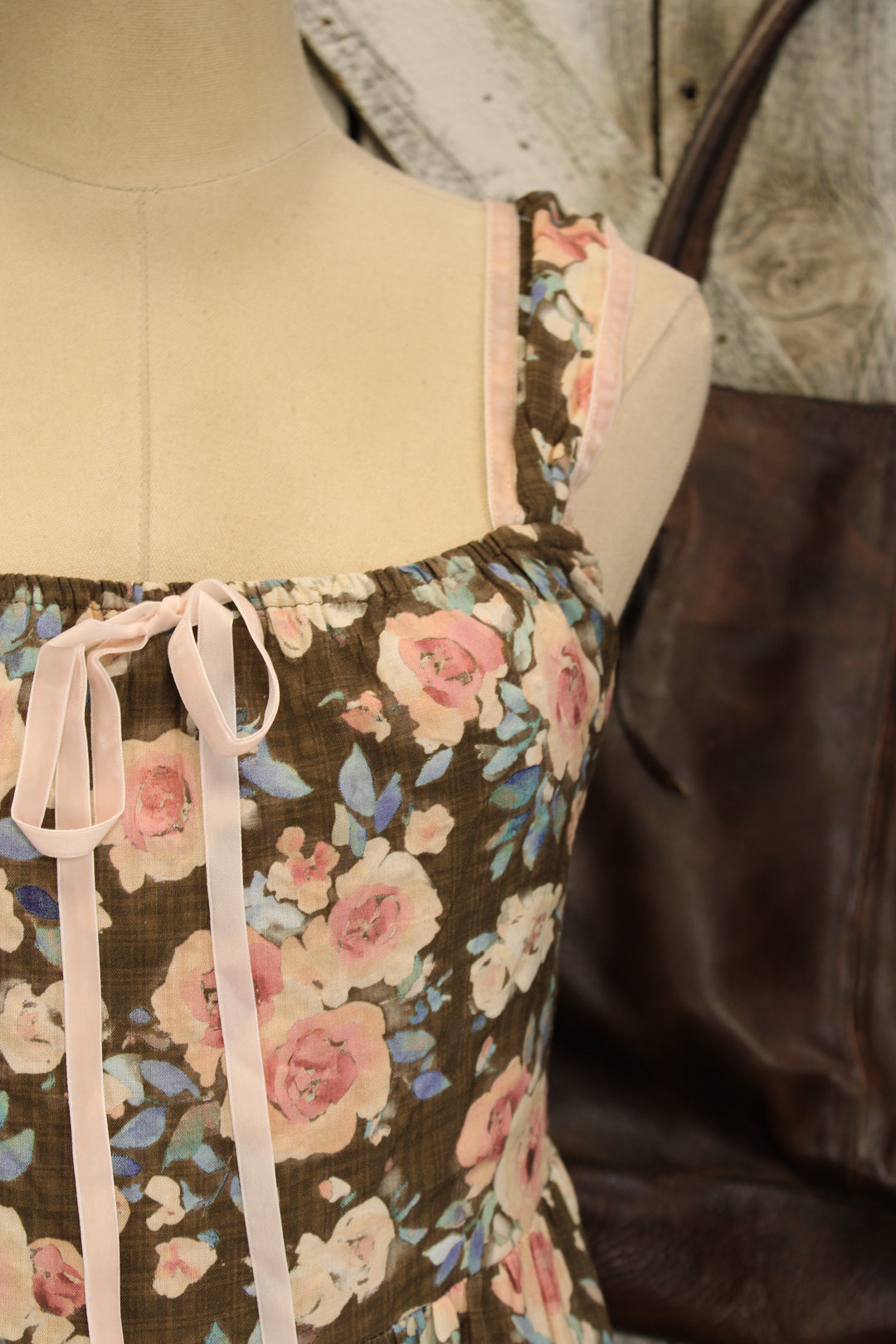 Prairie Rose Mocha Dress