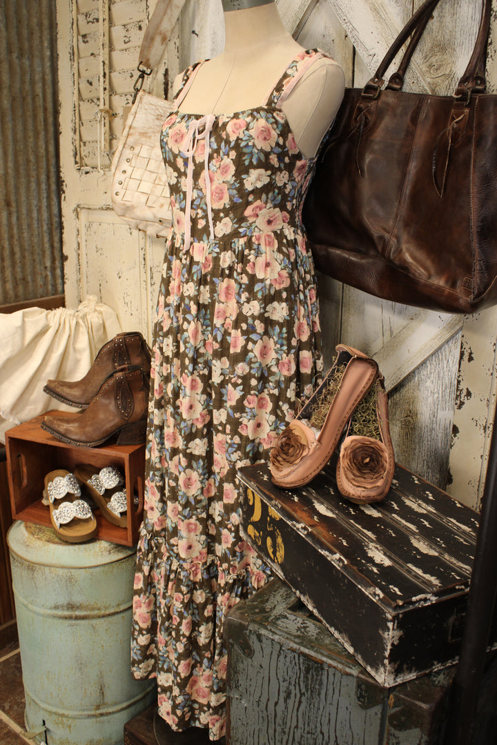 Prairie Rose Mocha Dress