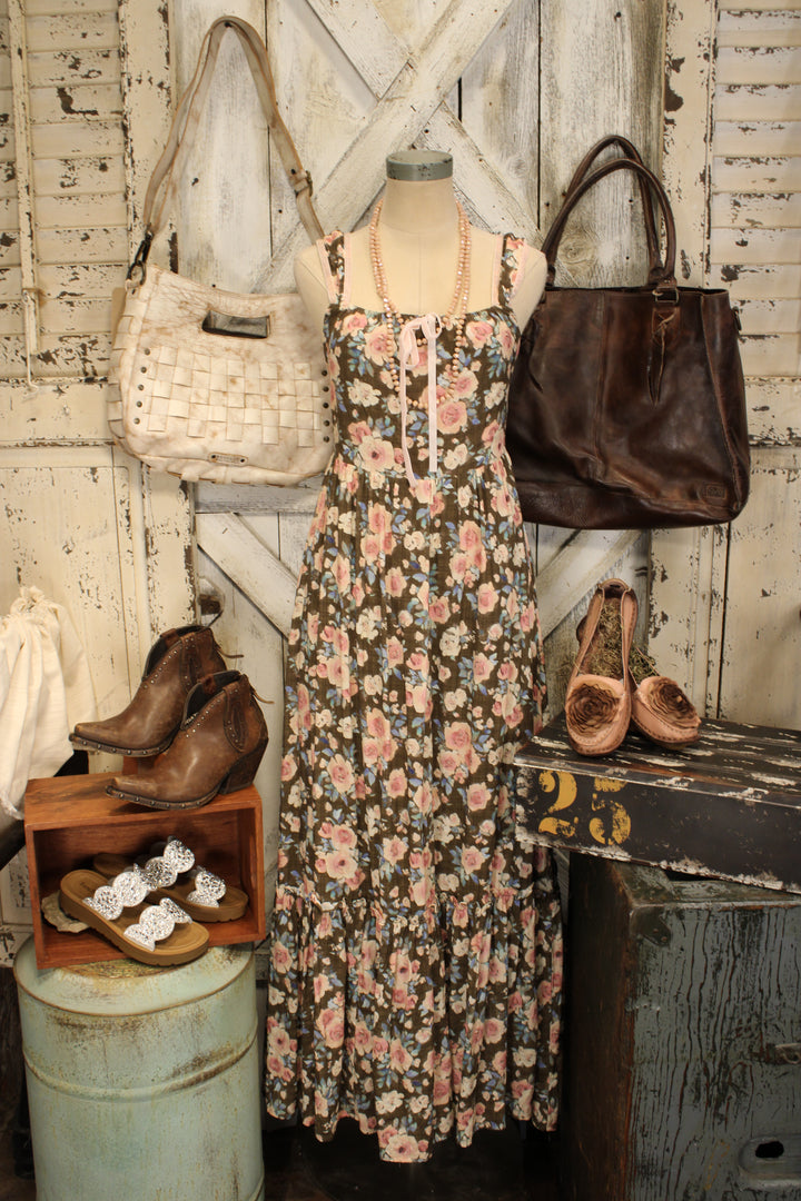 Prairie Rose Mocha Dress