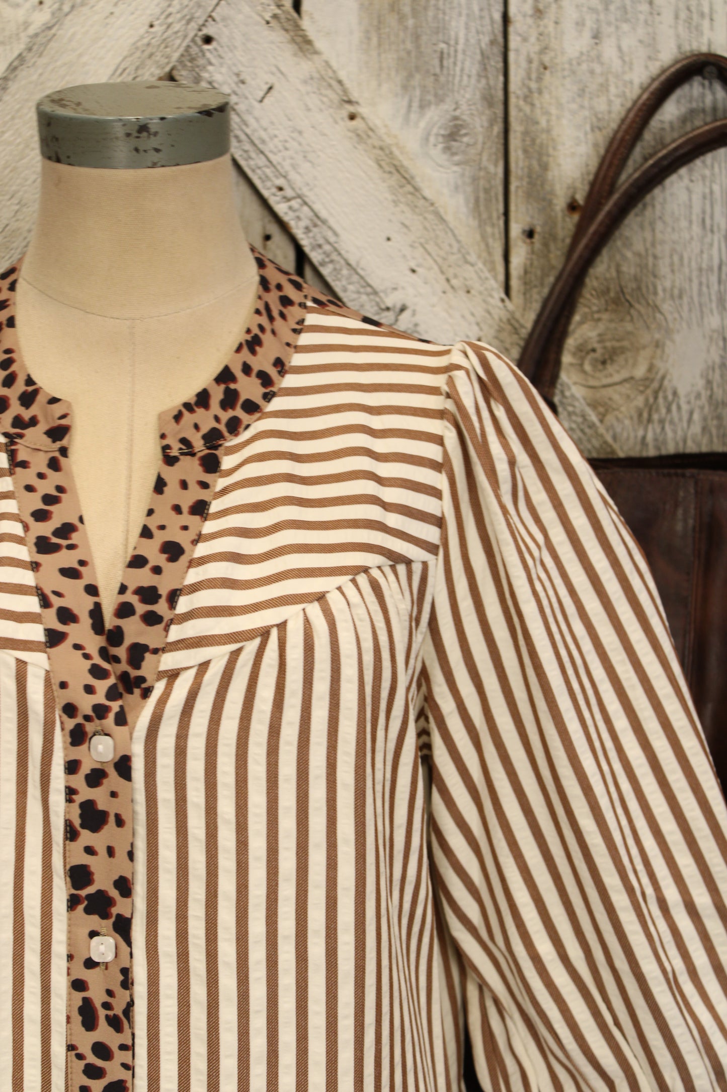 Savanna Chic Striped Dress